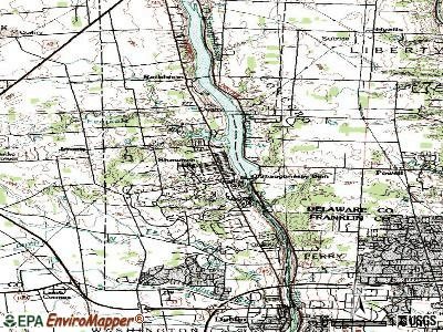 Shawnee Hills topographic map