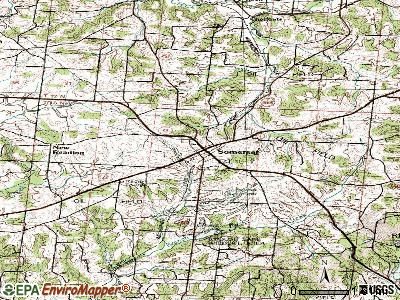 Somerset topographic map
