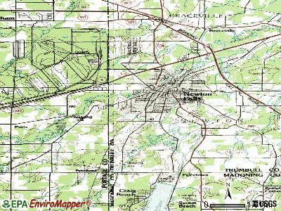 South Canal topographic map