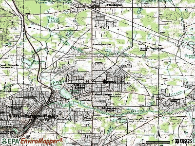 Stow topographic map