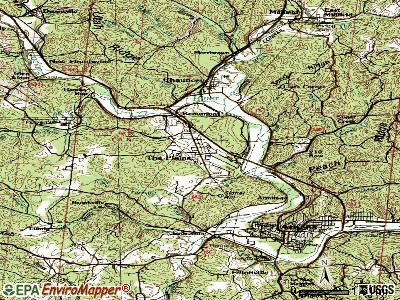 The Plains topographic map