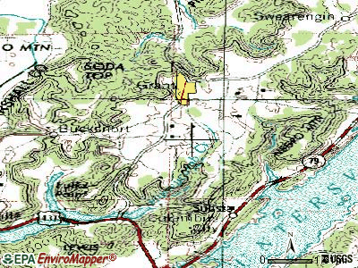Grant topographic map