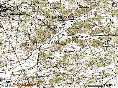 Valley Hi topographic map