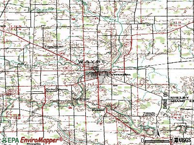 Versailles topographic map