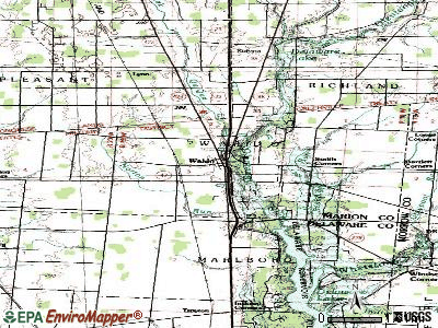 Waldo topographic map