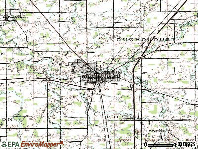 Wapakoneta topographic map