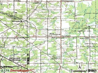 West Farmington topographic map