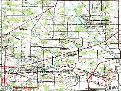 Westfield Center topographic map