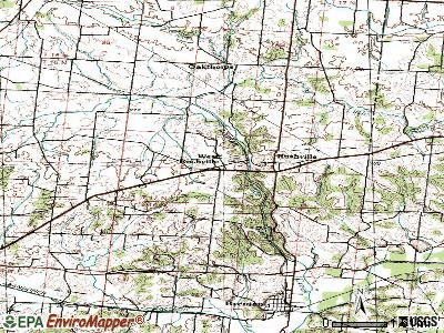 West Rushville topographic map