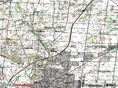 Wetherington topographic map