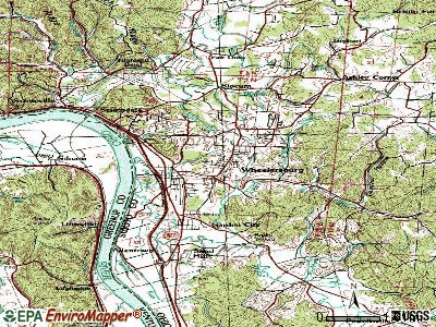 Wheelersburg topographic map