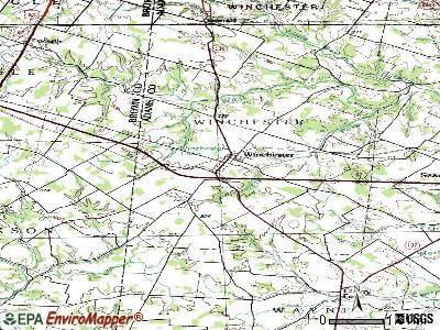 Winchester topographic map