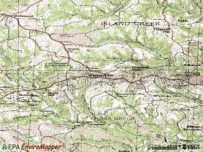 Wintersville topographic map