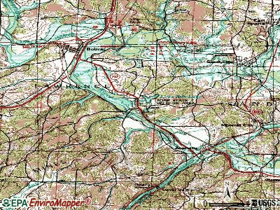 Zoar topographic map