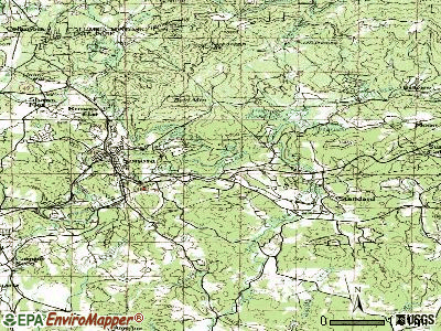 East Sonora topographic map