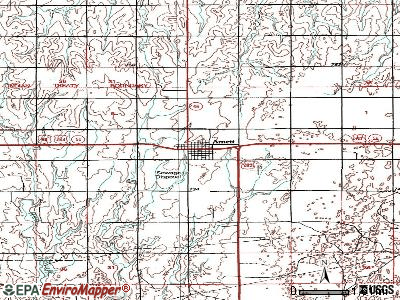 Arnett topographic map