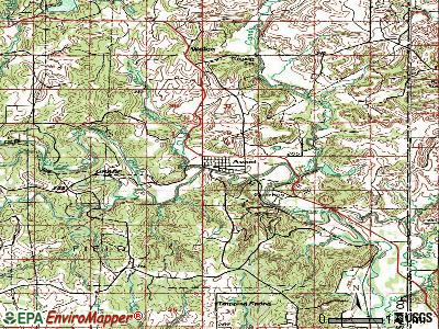 Avant topographic map