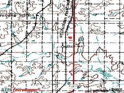 Bessie topographic map