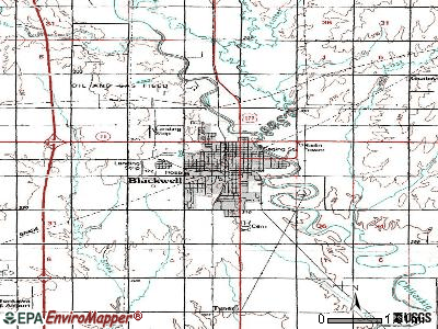 Blackwell topographic map