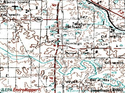 Bowlegs topographic map