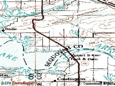 Brent topographic map