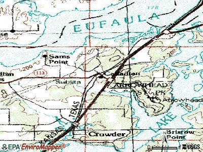 Canadian topographic map