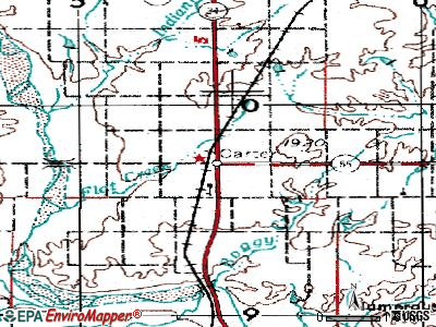 Carter topographic map