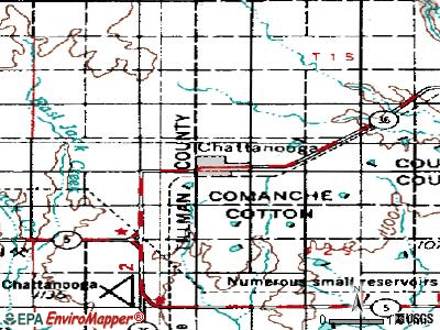Chattanooga topographic map