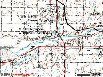 Cimarron City topographic map
