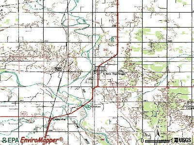 Cleo Springs topographic map