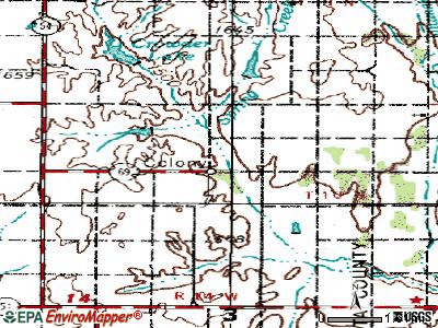 Colony topographic map