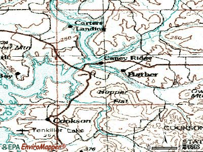Dry Creek topographic map