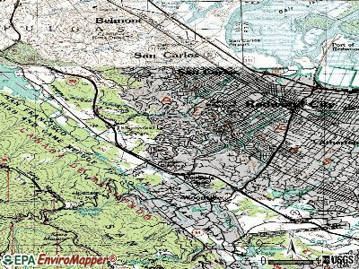Emerald Lake Hills topographic map