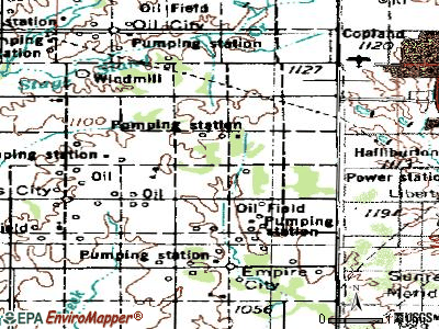 Empire City topographic map