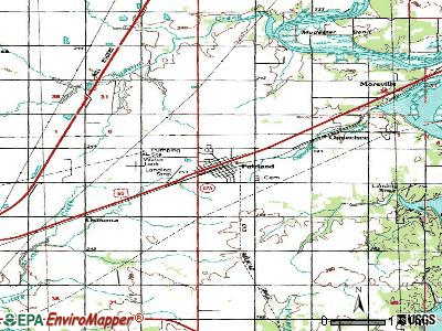 Fairland topographic map