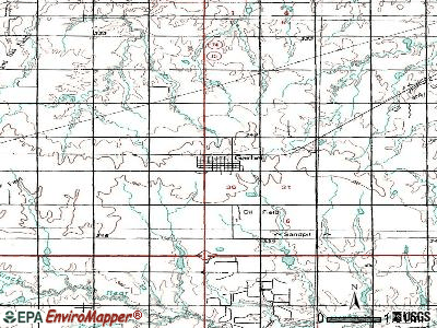 Garber topographic map