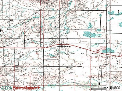 Gate topographic map