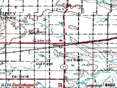 Gotebo topographic map