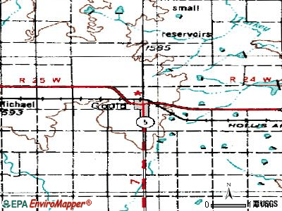 Gould topographic map