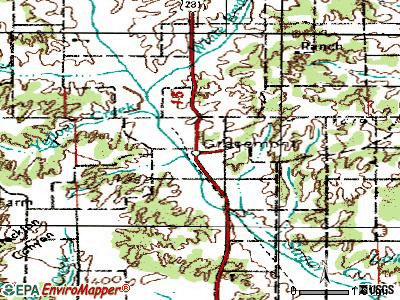 Gracemont topographic map