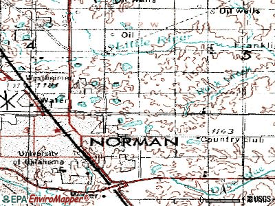 Hall Park topographic map