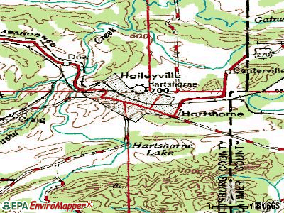 Hartshorne topographic map