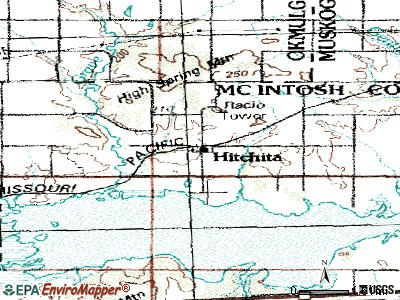 Hinton topographic map