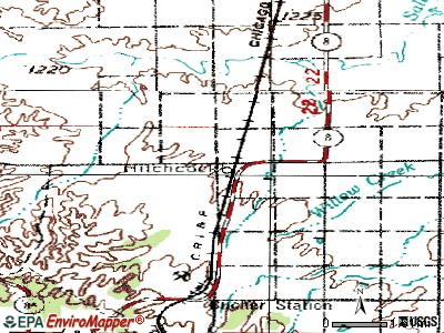 Hitchcock topographic map
