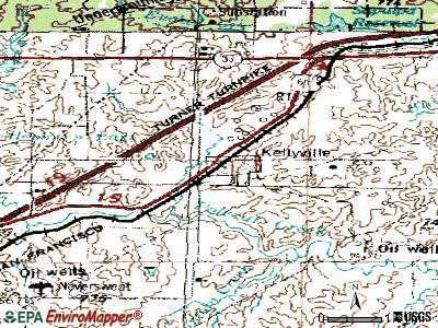Kellyville topographic map