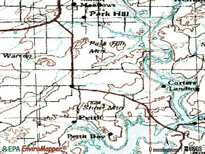 Kingfisher topographic map