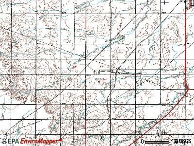 Lambert topographic map