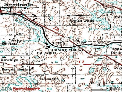 Lima topographic map