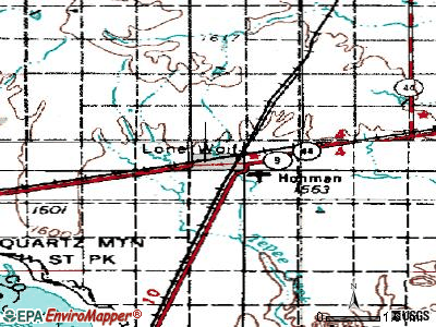 Lone Wolf topographic map