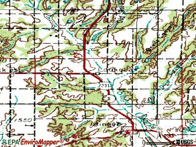 Lookeba topographic map